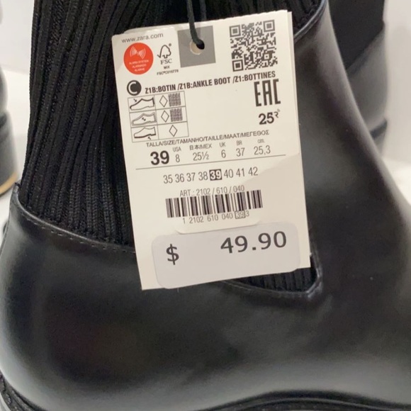 Zara ankle boot NWT - Picture 3 of 6